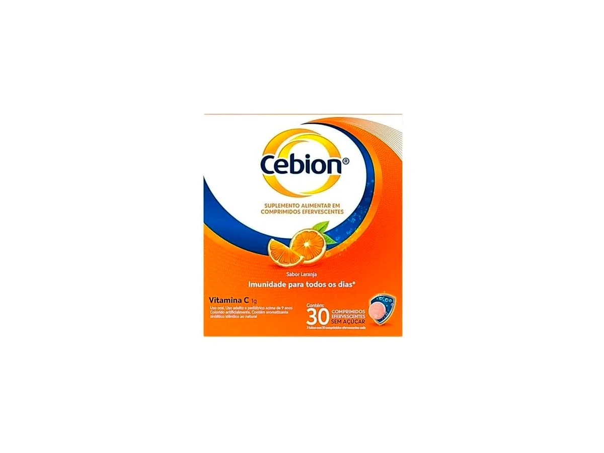 Revisão Cebion Vitamina C Efervescente com 30 Comprimidos Sabor Laranja: conservação impecável para quem foca na vitamina C pura