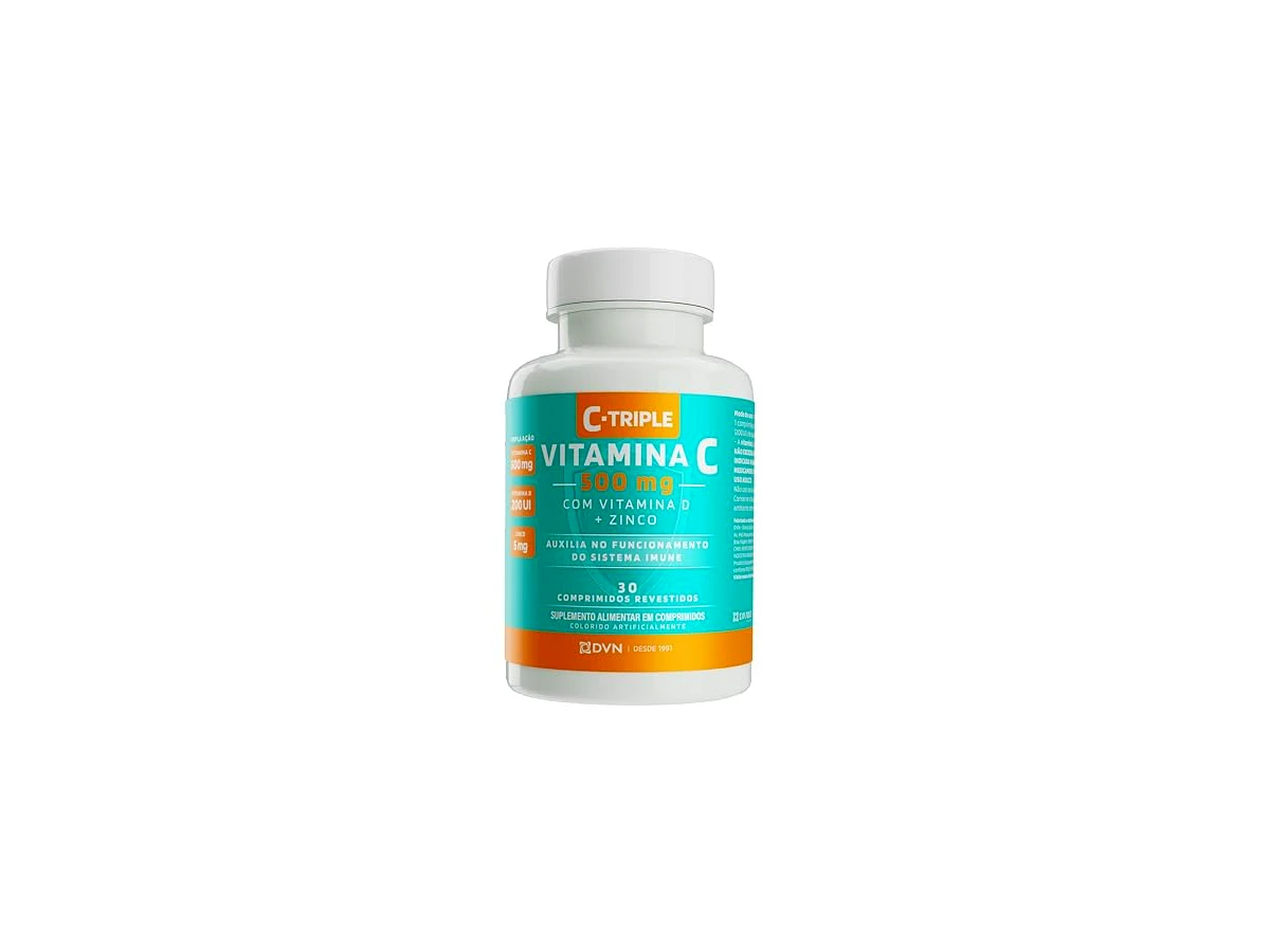 Revisão Sundown Naturals C-Triple Vitamina C 500mg + D + Zinco 30 Comprimidos: a tripla proteção mais prática e gentil com o estômago