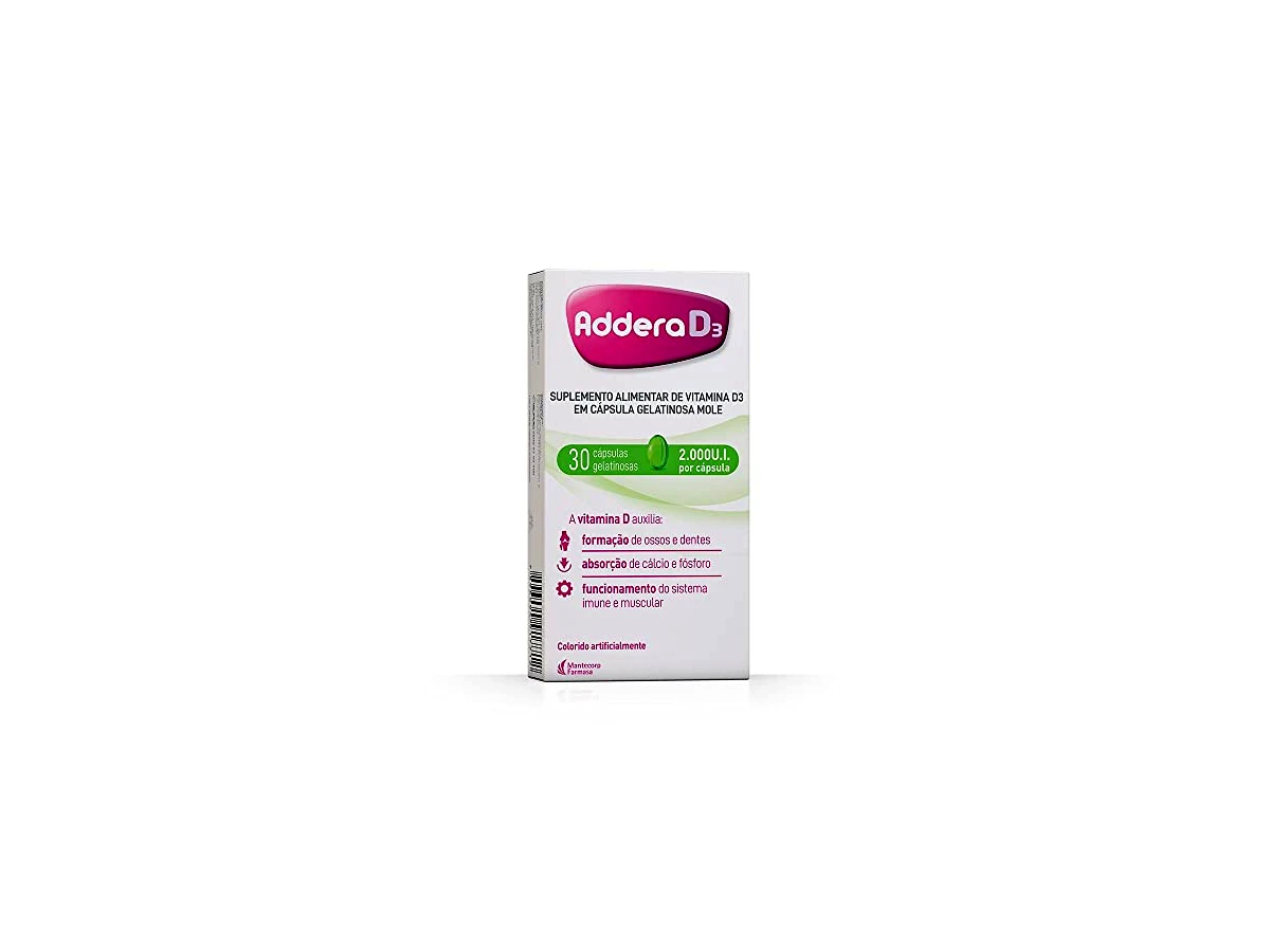 Revisão Addera D3 2.000 UI Colecalciferol - Cápsulas Gelatinosas Moles (Mantecorp, 30 cápsulas): a segurança da marca líder tem o seu preço