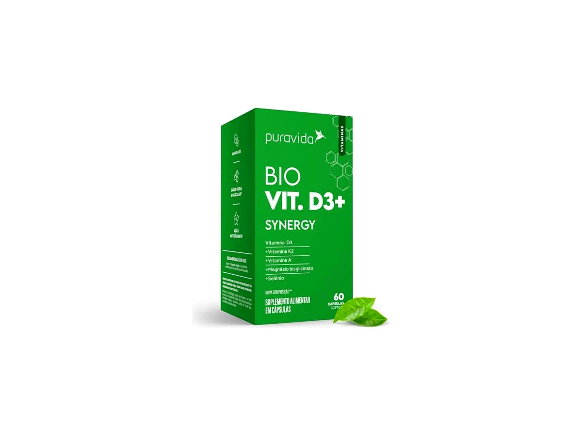 Revisão Vitamina D3 (Colecalciferol) 2000 UI em Óleo de Coco Prensado a Frio - 60 Cápsulas Softgel - Puravida: o combo premium de D3 e K2 com o melhor custo-benefício