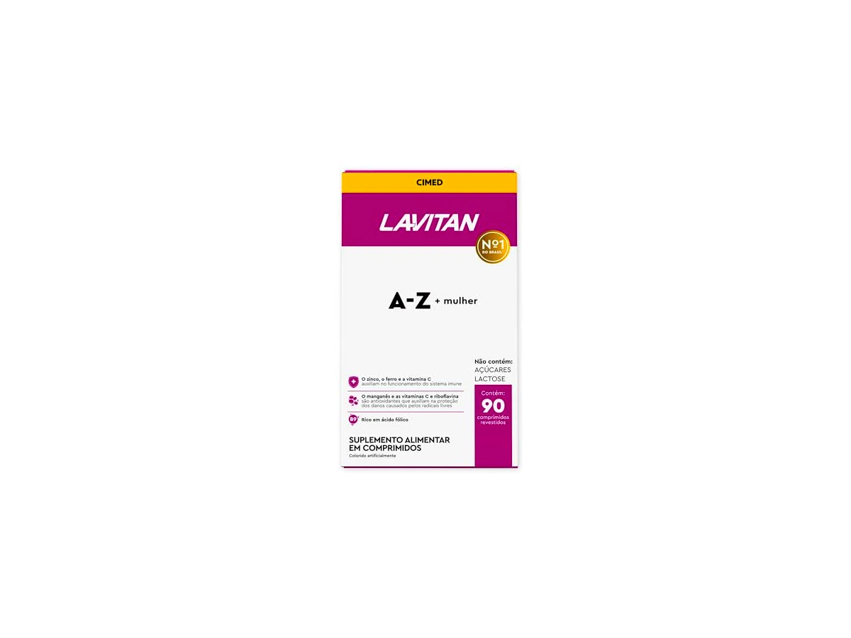 Revisão Lavitan Mais Mulher A-Z Suplemento Vitamínico e Mineral - 90 Drágeas: a escolha mais econômica para a imunidade diária