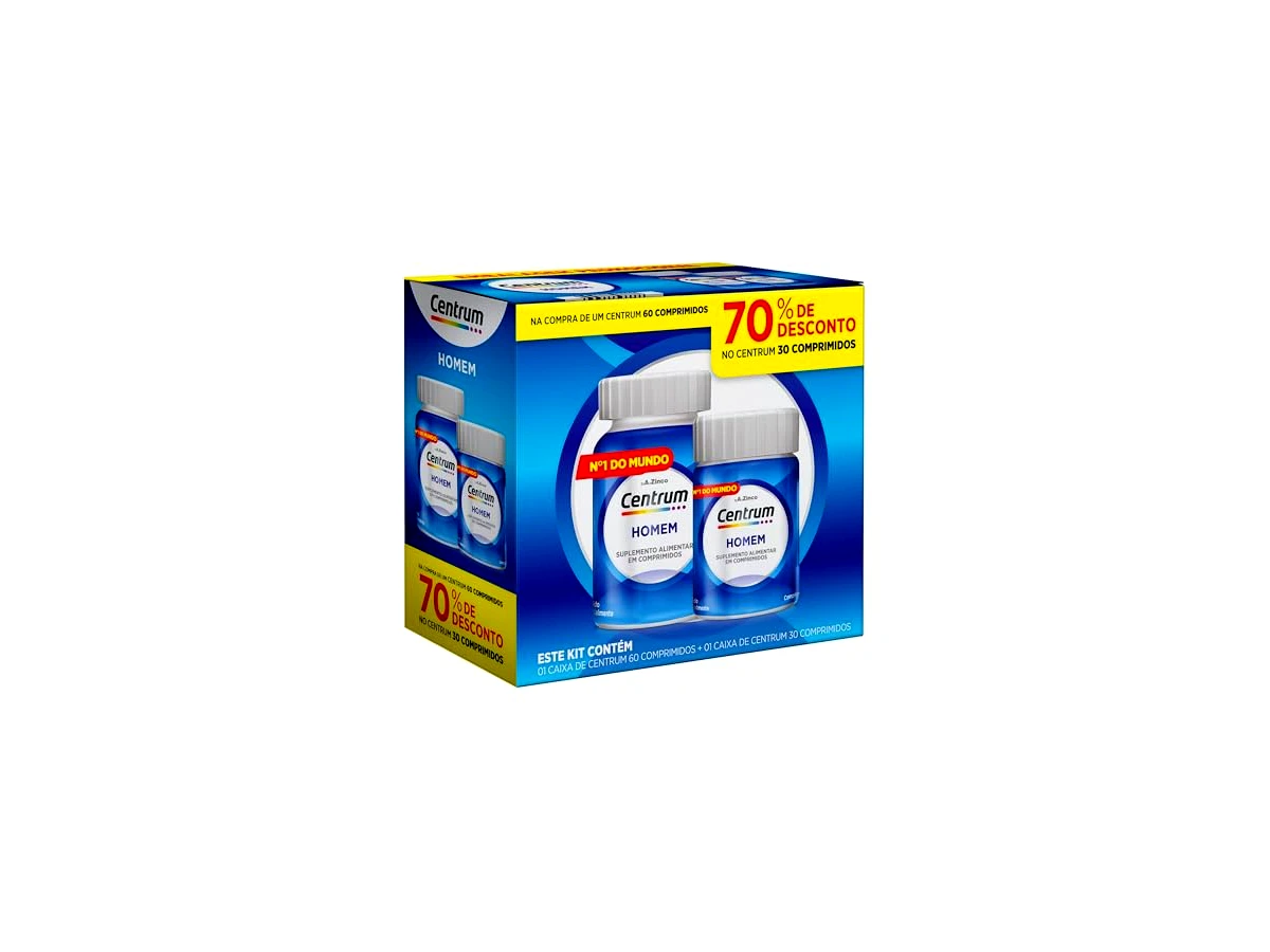 Revisão Centrum Homem Suplemento Vitamínico de A a Z - 90 Comprimidos: O melhor rendimento para a rotina diária sem estimulantes