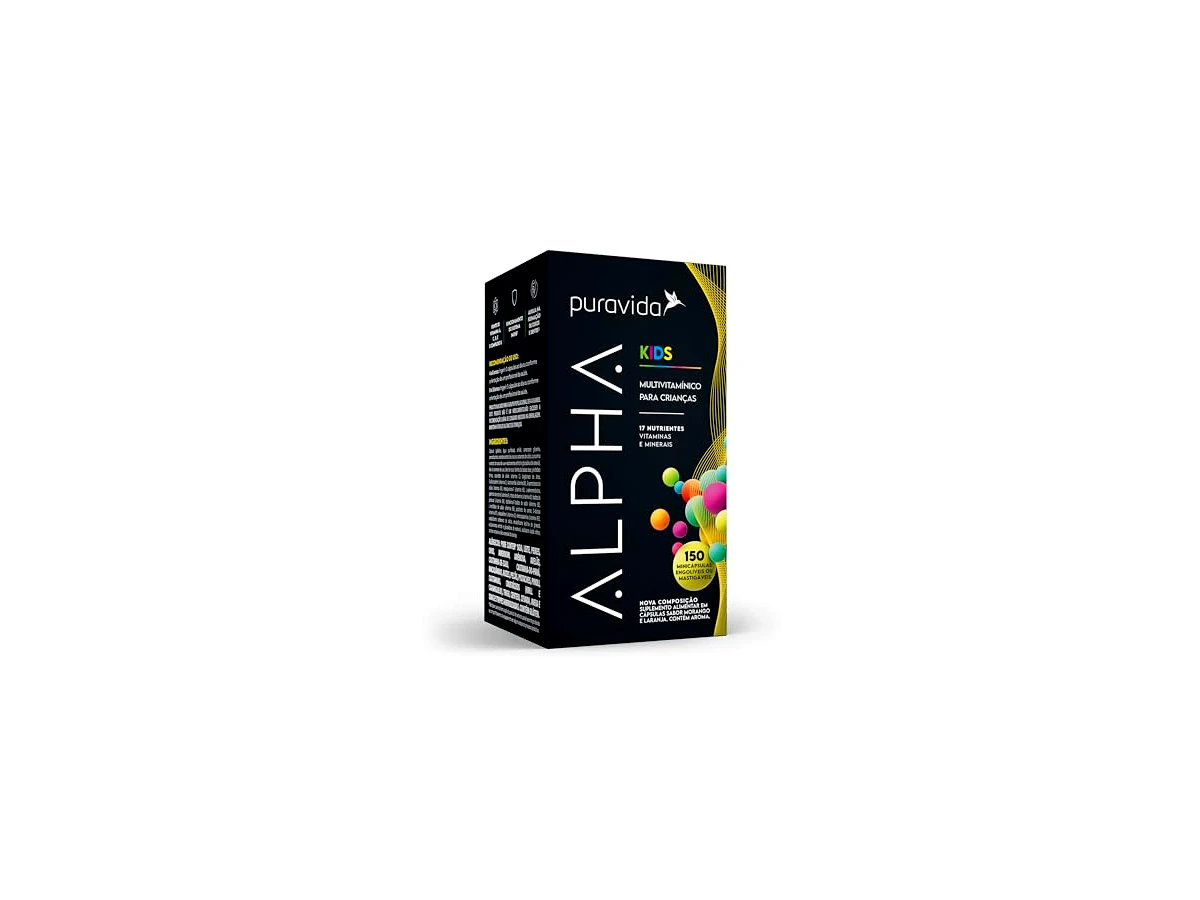 Revisão Puravida Vitaminas para Crianças Alpha Kids 150 Minicápsulas Mastigáveis: a melhor escolha de fórmula limpa e alta absorção