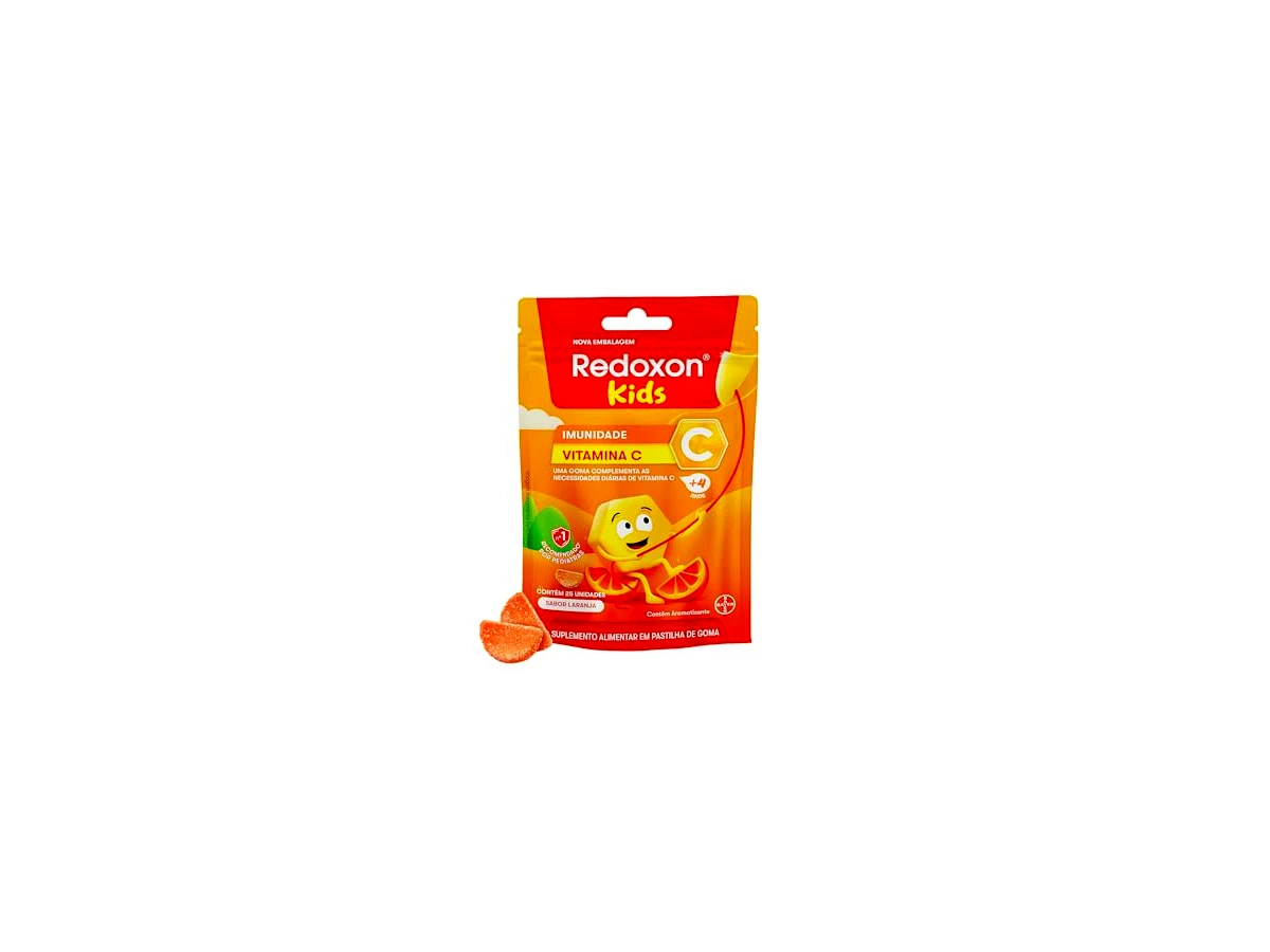 Revisão Redoxon Kids Vitamina C 30mg Sabor Laranja, Morango e Papaya - 30 Gomas: o melhor reforço focado em imunidade com corantes naturais