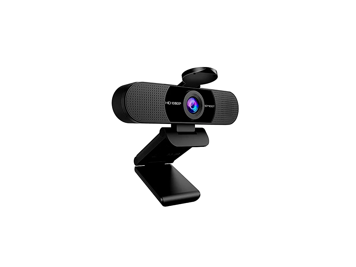 Revisão EMEET Webcam 1080p com microfone, câmera Web C960, webcam de streaming de 2 microfones, câmera de computador FOV de 90°, webcam USB Plug and Play para chamadas online/conferências,: imagem nítida com amplo ângulo de visão por um preço acessível