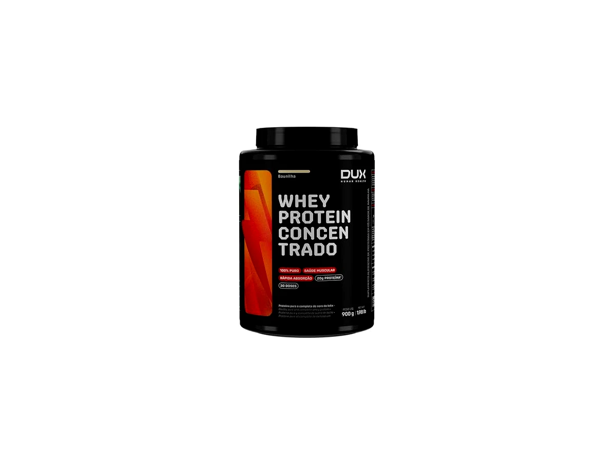Revisão DUX Nutrition Whey Protein Concentrado Sabor Baunilha - Pote 900g: O rei do sabor para quem foge do gosto artificial