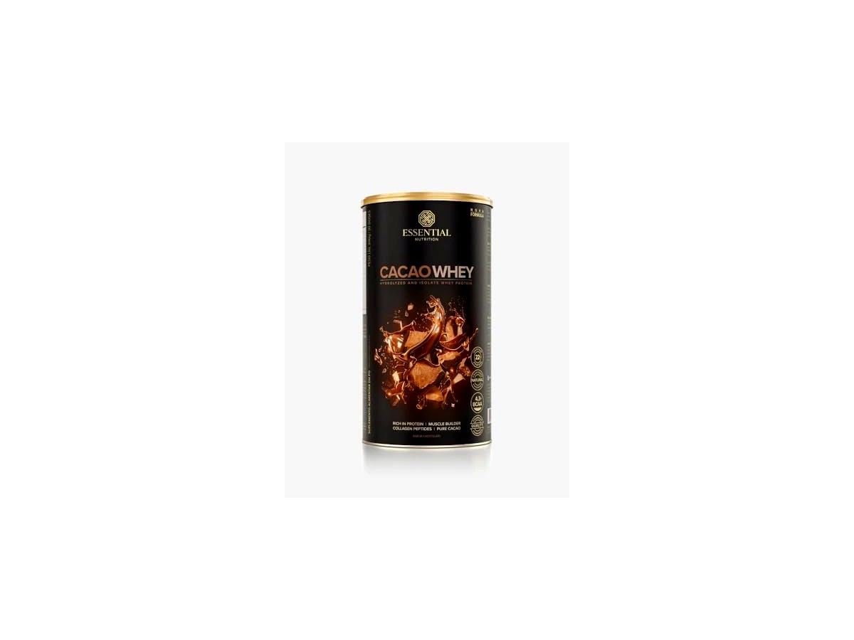 Revisão Essential Nutrition Cacao Whey (Whey Protein Isolado e Hidrolisado) - Lata 840g: A excelência em pureza para quem tem orçamento livre