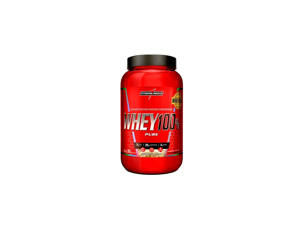 Revisão Integralmédica Whey 100% Pure Sabor Cookies and Cream - Pote 900g: Praticidade na despensa com alto custo-benefício
